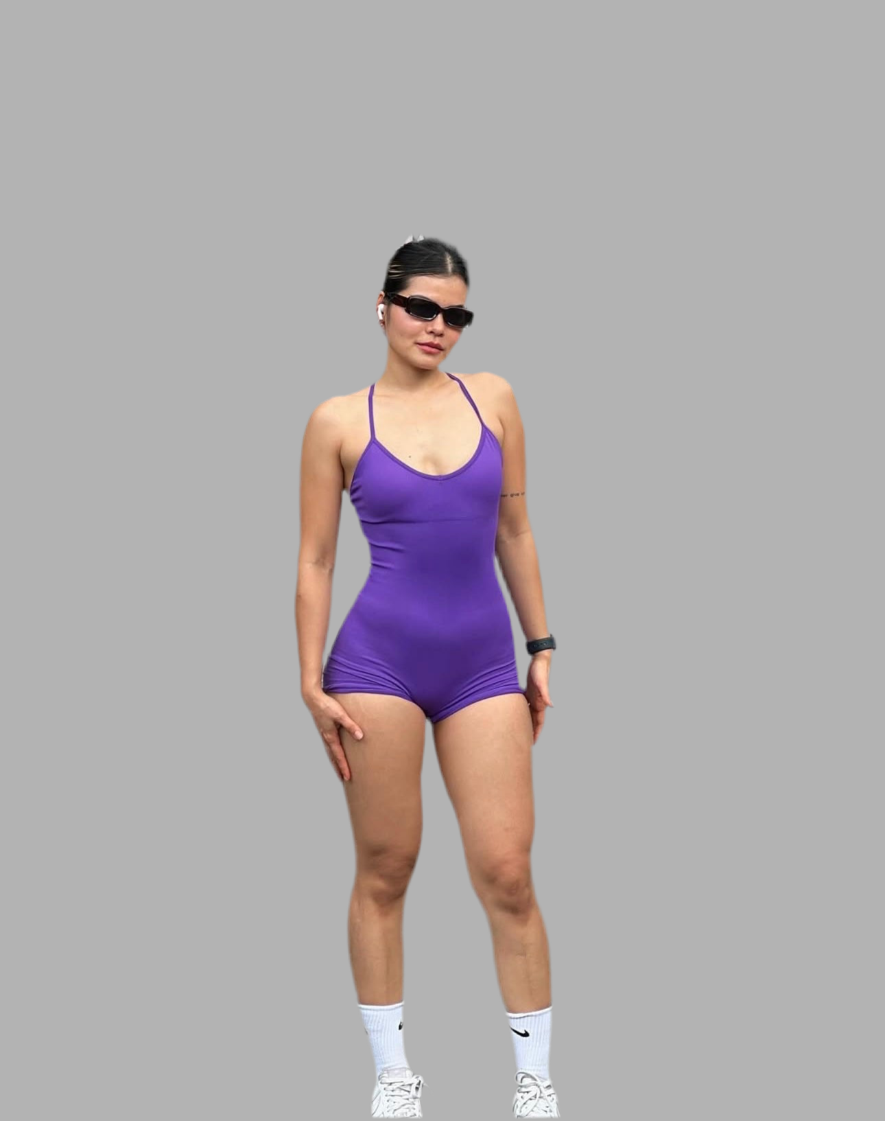Curves cross bodysuit