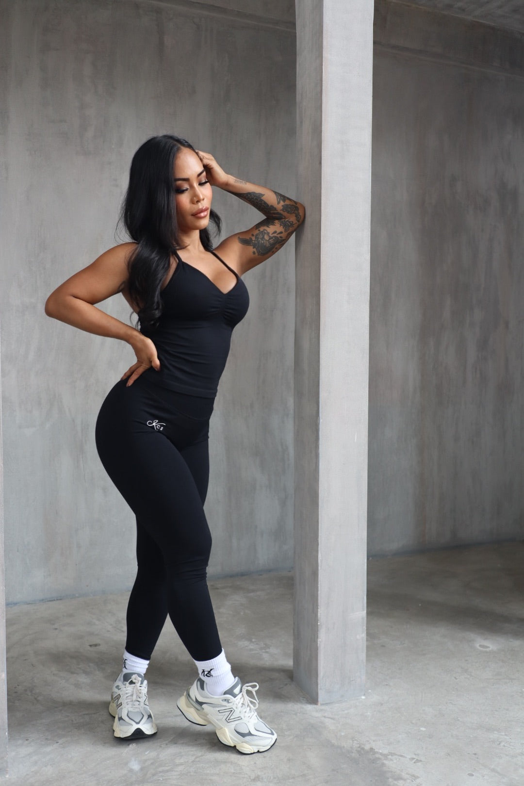 Power Curves Top – Sculpting, Halter Neck Activewear | KCS