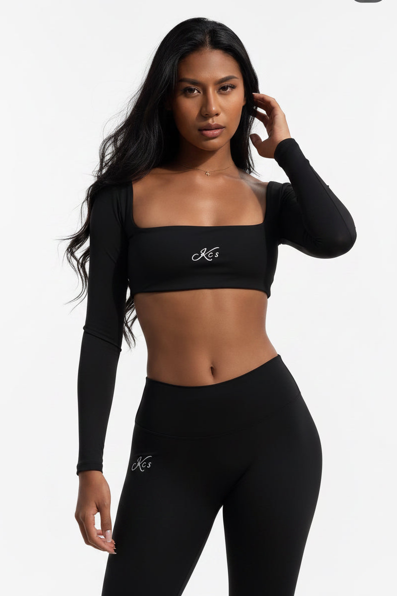 Signature Long Sleeve Crop Top