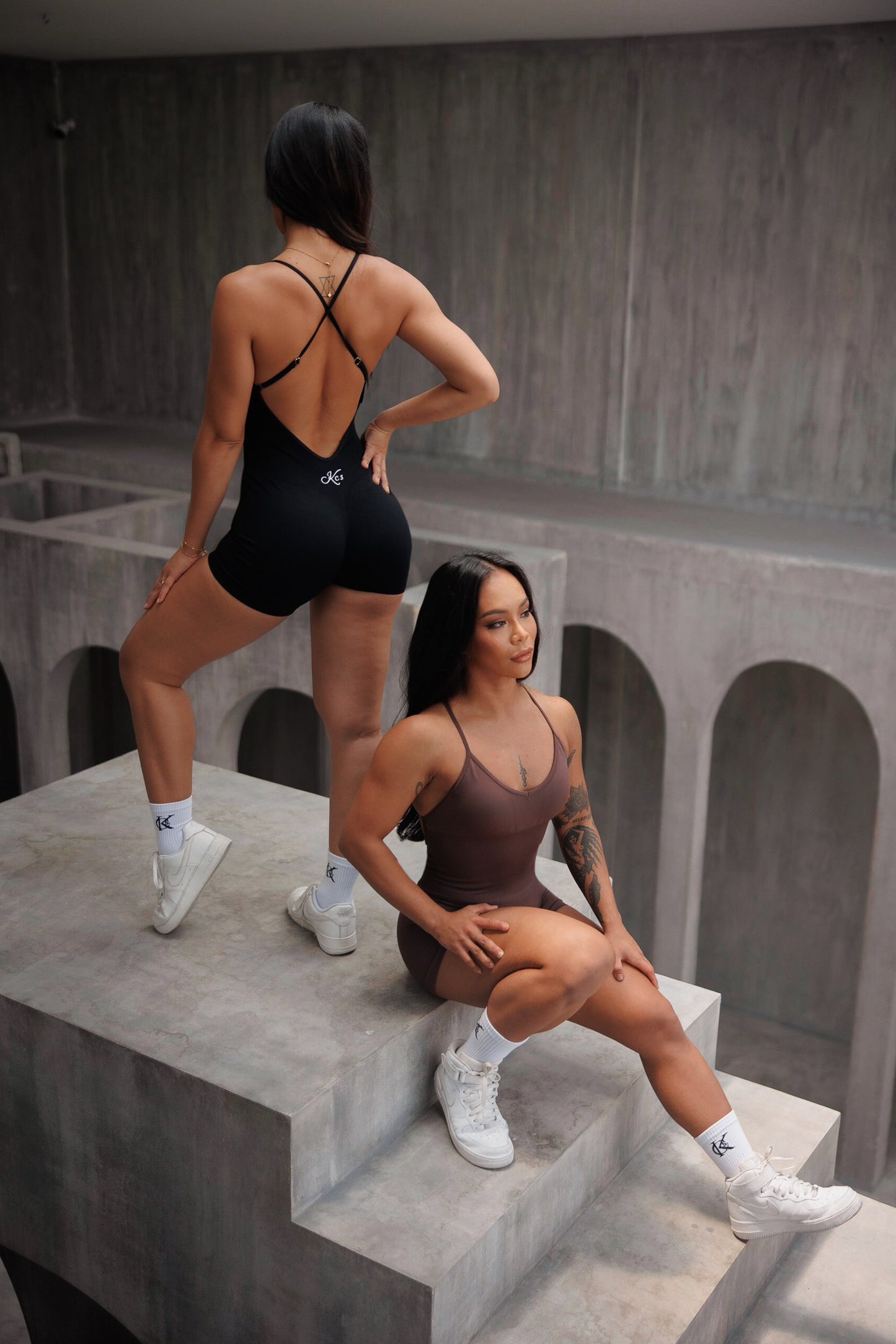 Curves cross bodysuit
